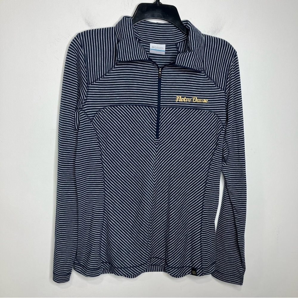 Columbia Notre Dame fighting Irish lightweight quarter zip pullover womens large